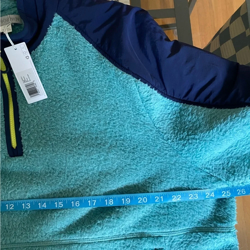 Outerknown Blue Skyline Half Zip Fleece Popover Jacket XL